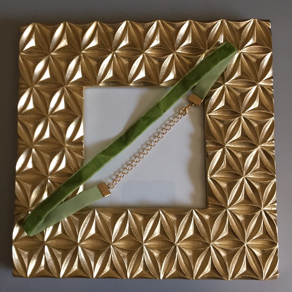Jewelry - Earth green velvet choker